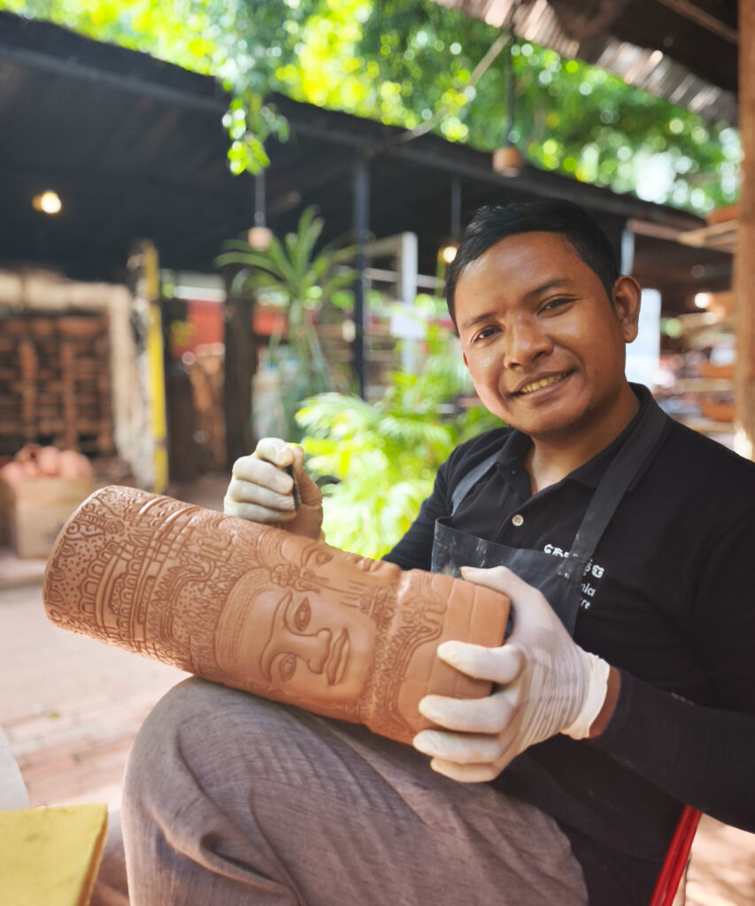 Master carver at work