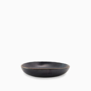 Pebble Bowl ~7" | Black Shady