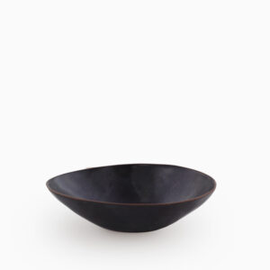 Oval Salad Bowl L~8.5" | Black Shady