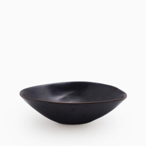 Oval Serving Bowl ~10"  | Black Shady