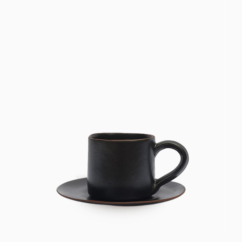 Latte Cup ~6oz  | Black Shady - Image 2