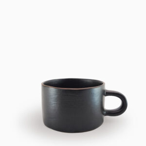 Cappuccino Cup ~12oz | Black Shady