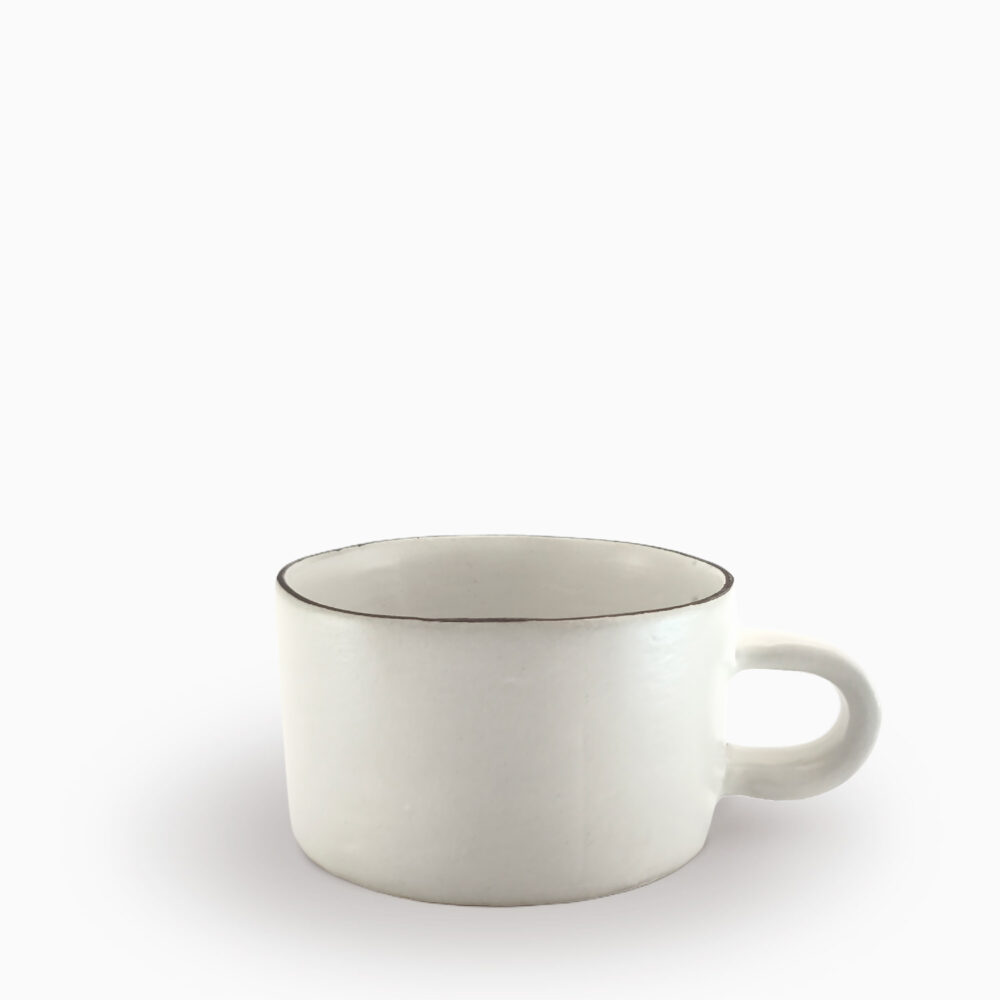 Cappuccino Cup ~12oz with Saucer | Line Art - Image 2