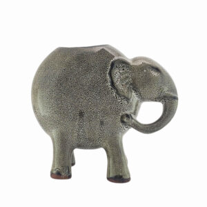 Elephant Vase h~8" | Caramel