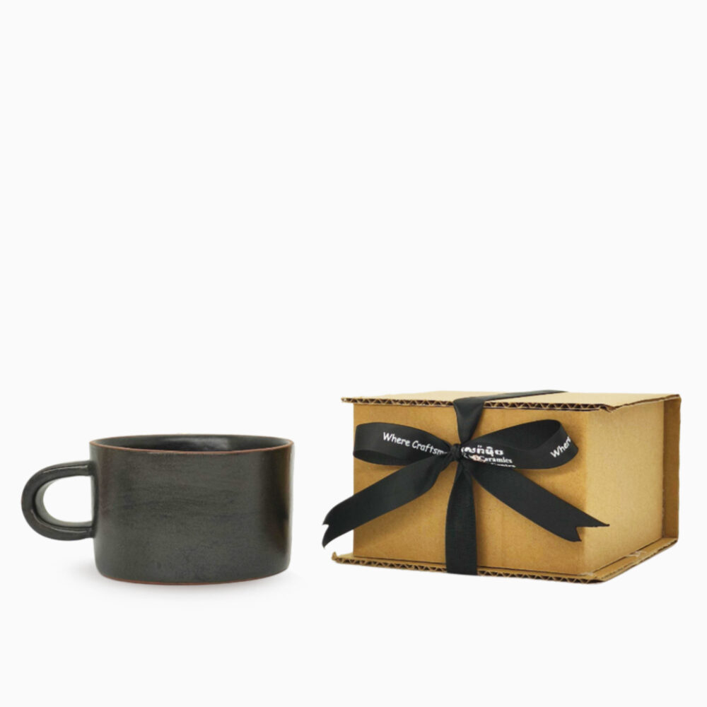 Cappuccino Cup ~12oz | Black Shady - Image 3